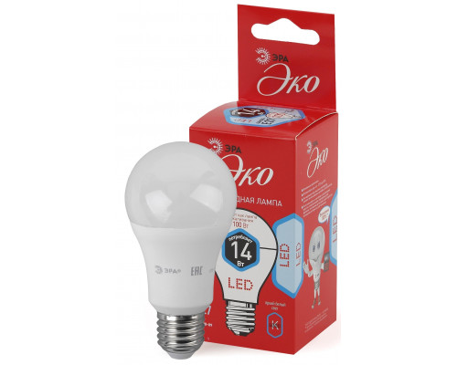 ECO LED A60-14W-840-E27 ЭРА (диод, груша, 14Вт, нейтр, E27)