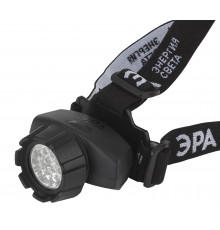 Фонарь налобный светодиодный ЭРА GB-603 на батарейках яркий мощный 4 режима черный