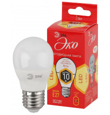 Лампочка светодиодная ЭРА RED LINE ECO LED P45-10W-827-E27 E27 / Е27 10Вт шар теплый белый свет