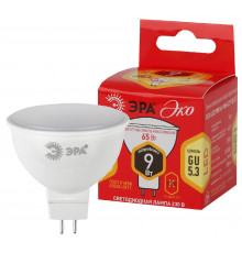 Лампочка светодиодная ЭРА RED LINE ECO LED MR16-9W-827-GU5.3 GU5.3 9Вт софит теплый белый свет