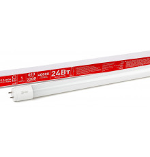 Лампа светодиодная ЭРА RED LINE ECO LED T8-24W-840-G13-1500mm G13 24Вт трубка стекло нейтральный белый свет