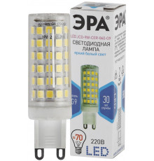Лампочка светодиодная ЭРА STD LED JCD-9W-CER-840-G9 G9 9Вт керамика капсула нейтральный белый свет