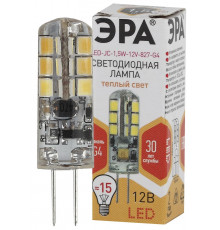 Лампочка светодиодная ЭРА STD LED JC-1,5W-12V-827-G4 G4 1,5Вт капсула теплый белый свет
