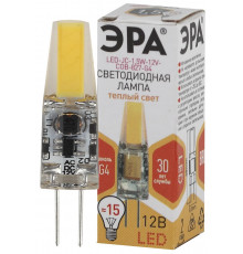 Лампочка светодиодная ЭРА STD LED JC-1,5W-12V-COB-827-G G4 1,5Вт капсула теплый белый свет