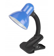 Настольный светильник ЭРА N-212-E27-40W-BU на прищепке синий