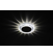 DK LED 16 SL/WH Светильник ЭРА светодиодный круглый "белая подсветка" 3+3W прозрачный/белый