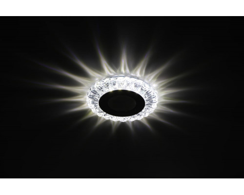 DK LED 16 SL/WH Светильник ЭРА светодиодный круглый "белая подсветка" 3+3W прозрачный/белый