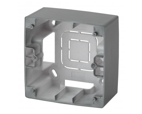 12-6101-12 ЭРА Коробка наклад. монтажа 1 пост, Эра12, графит