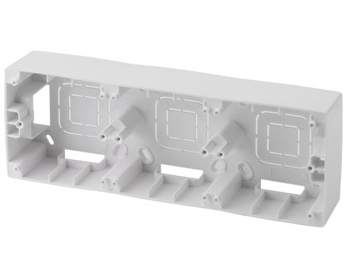 12-6103-01 ЭРА Коробка наклад. монтажа 3 поста, Эра12, белый