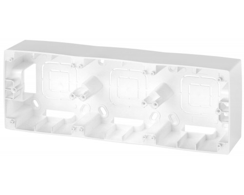 12-6103-15 ЭРА Коробка наклад. монтажа 3 поста, Эра12, перламутр