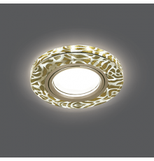 Светильник Gauss Backlight BL064 Кругл. Золотой узор/Золото, Gu5.3, LED 2700K 1/40