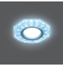 Светильник Gauss Backlight BL066 Восемь гран. Белый/Серебро/Хром, Gu5.3, LED 4100K 1/40