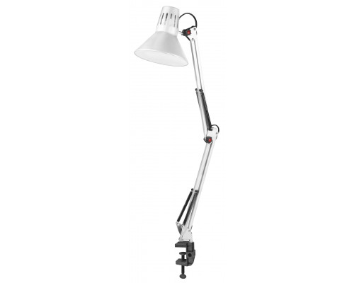 Настольный светильник ЭРА N-121-E27-40W-W на струбцине белый