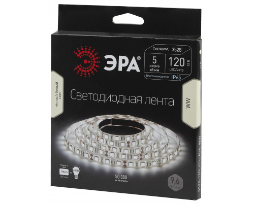 ЭРА Лента светодиодная LS3528-120LED-IP65-WW-5m  с доставкой по Санкт-Петербургу и по всей России.