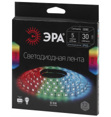 ЭРА Лента светодиодная LS5050-30LED-IP65-RGB-5m