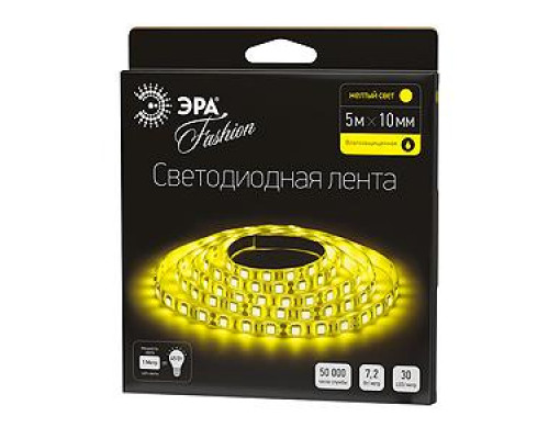 ЭРА Лента светодиодная LS5050-30LED-IP65-Y-5m