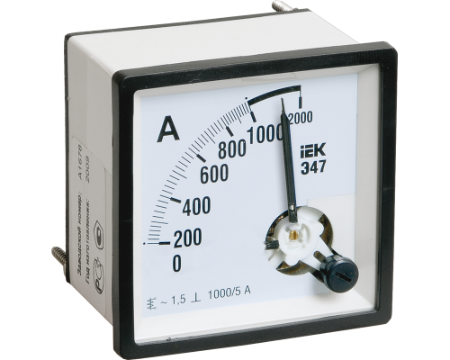 Амперметр аналоговый Э47 100/5А класс точности 1,5 96х96мм IEK