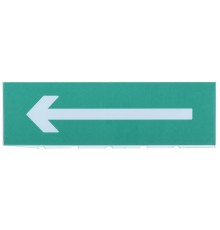 Сменное табло "Направление к эвакуационному выходу налево" зеленый фон IEK