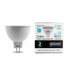 Лампа Gauss LED Elementary MR16 GU5.3 3.5W 4100K