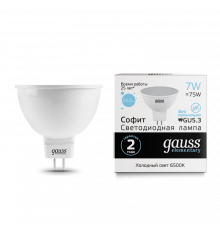 Лампа Gauss LED Elementary MR16 GU5.3 7W 6500K