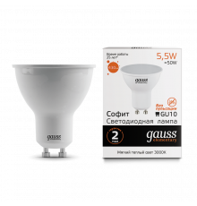 Лампа Gauss LED Elementary MR16 GU10 5.5W 2700К