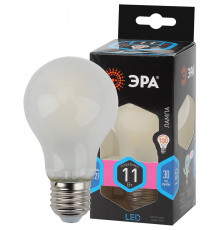 Лампочка светодиодная ЭРА F-LED A60-11W-840-E27 frost Е27 / E27 11Вт филамент груша матовая нейтральный белый свет