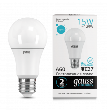 Лампа Gauss LED Elementary A60 15W E27 4100K