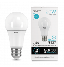 Лампа Gauss LED Elementary A60 20W E27 4100K