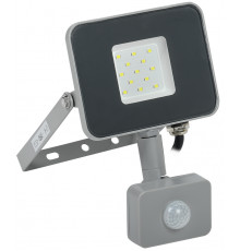 Прожектор светодиодный СДО 07-10Д с датчиком движения IP54 серый IEK