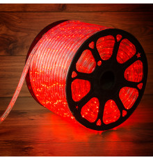Дюралайт LED фиксинг (2W) - КРАСНЫЙ Эконом диаметр 13мм, 24LED/м, модуль 2м