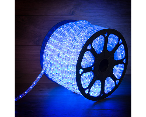 Дюралайт LED фиксинг (2W) - СИНИЙ диаметр 13мм, 36LED/м, модуль 1м