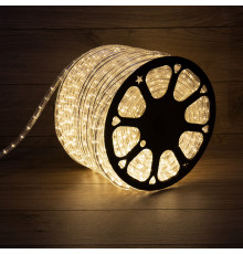 Дюралайт LED фиксинг (2W) - ТЕПЛЫЙ БЕЛЫЙ Эконом диаметр 13мм, 24LED/м, модуль 2м