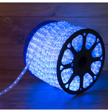 Дюралайт LED чейзинг (3W) - СИНИЙ диаметр 13мм, 36LED/м, модуль 4м