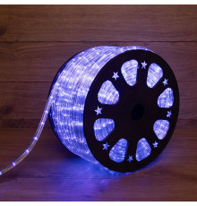 Дюралайт LED чейзинг (3W) - СИНИЙ Эконом диаметр 13мм, 24LED/м, модуль 4м (без комплекта подключения)