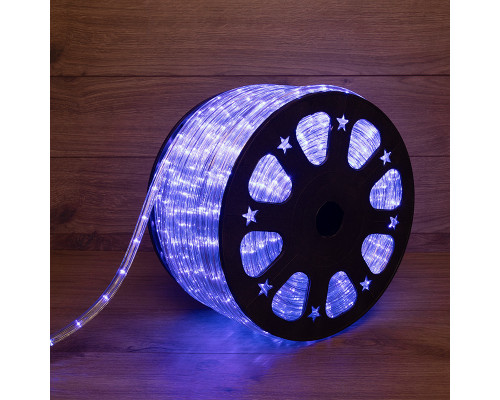 Дюралайт LED чейзинг (3W) - СИНИЙ Эконом диаметр 13мм, 24LED/м, модуль 4м (без комплекта подключения)
