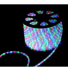 Дюралайт LED чейзинг (3W) - МУЛЬТИ (RYGB) диаметр 13мм, 30LED/м, модуль 1м