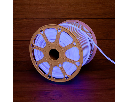 Гибкий неон SMD, (8х16 мм), синий, 120 LED/м (с комплектом подключения)