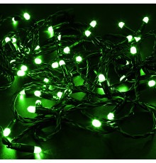 НИТЬ ПВХ 10м (2 модуля x 5м), черный ПВХ, 100 LED Зеленый, 24В (нужен трансформатор 531-100/531-200)