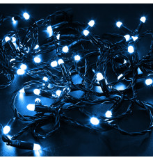 НИТЬ ПВХ flashing 10м (2 модуля x 5м), черный ПВХ, 100 LED Синий, 24В (нужен трансформатор 531-100/531-200)