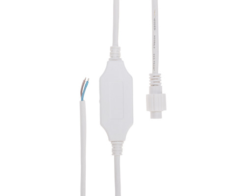 Шнур питания для уличных гирлянд с эффектом мерцания/постоянного свечения (без вилки) 3А, цвет провода белый, IP65