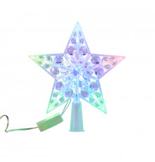 Фигура светодиодная Звезда на елку цвет: RGB, 10 LED, 17 см, 230 В