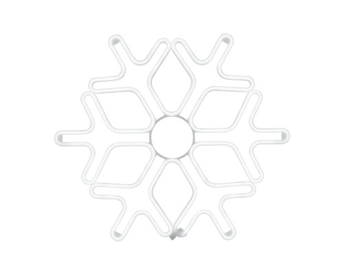 Фигура Снежинка из гибкого неона, 60х60 см, белый