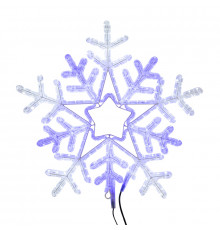 Фигура световая Снежинка LED c контр. белая/синяя 60x60см