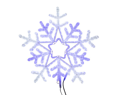 Фигура световая Снежинка LED c контр. белая/синяя 60x60см