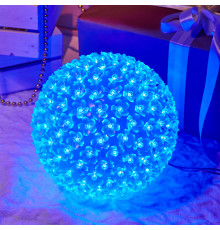 Шар светодиодный, диаметр 20 см, цвет синий