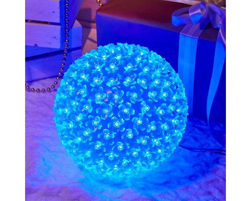 Шар светодиодный, диаметр 20 см, цвет синий