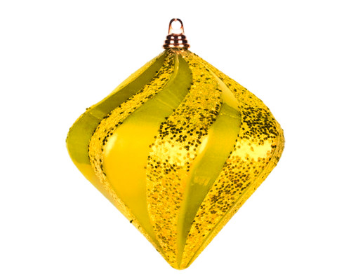 Елочная фигура Алмаз, 15 см, цвет золотой