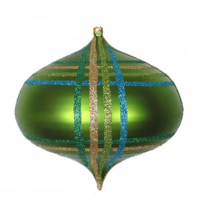 Елочная фигура Волчок 16 см, цвет зеленый мульти