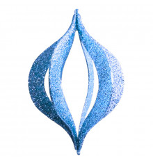 Елочная фигура Сосулька складная 3D, 51 см, цвет синий
