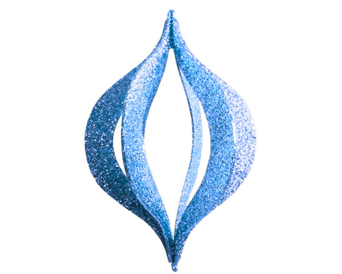 Елочная фигура Сосулька складная 3D, 51 см, цвет синий